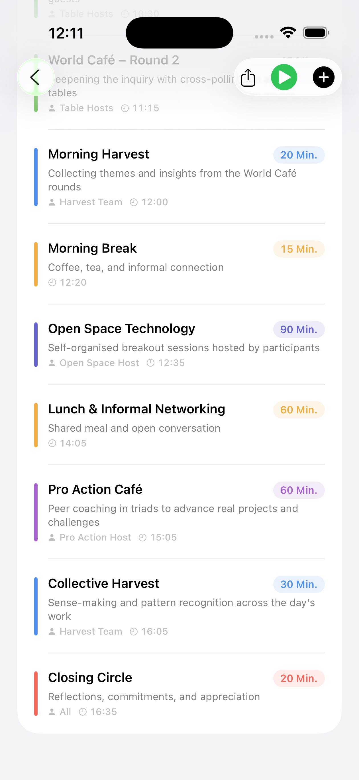 Dauer, Verantwortung und Details festhalten
